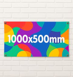 1m x 0.5m Small event banners