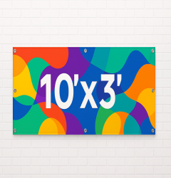 10x3 cheap banner printing example