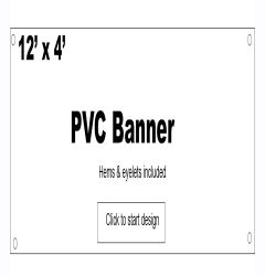 12ft x 4ft Large PVC Banner