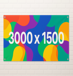 3m x 1.5m Large PVC Banner