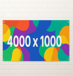 4000mm x 1000mm printed pvc banner
