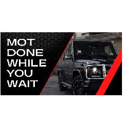 MOT done while you wait Banner