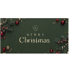 Merry Christmas Banner - 6ft x 3ft