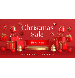 Christmas Sale Special Offer Banner - 6ft x 3ft