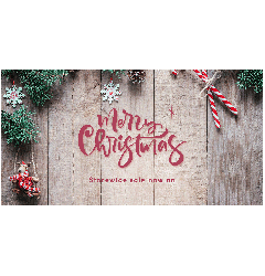Merry Christmas Sale Banner - 6ft x 3ft