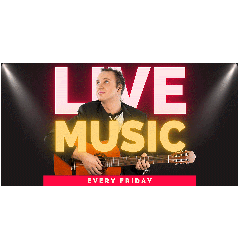 Live Music Pub advertising banner