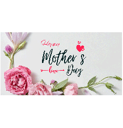 Happy Mothers Day Love Banner - 6ft x 3ft