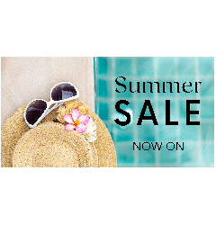 Summer Sale Now On Banner - 6ft x 3ft