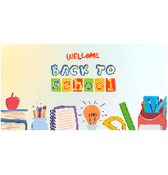 Welcome Back To School Banner - 6ft x 3ft