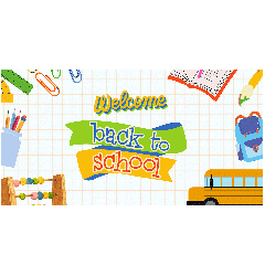 Welcome Back To School 6'x 3' Banner - 6ft x 3ft
