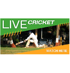 Live Cricket - Watch It Here Vinyl Banner - 6ft x 3ft