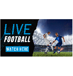 PVC Football Pub Banner - 6ft x 3ft