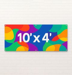 10ft x 4ft Large Outdoor PVC Banner