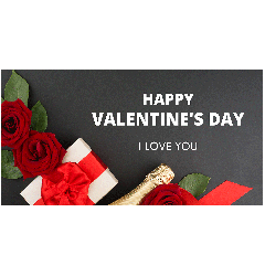 Valentine's Day I Love You Banner - 6ft x 3ft